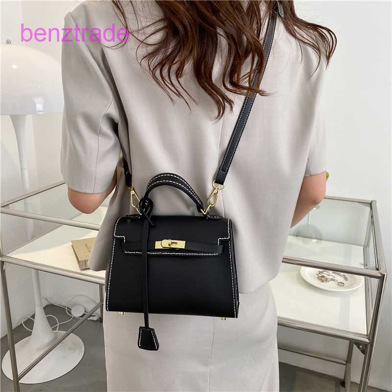 

Herme Kely bags for women online shop Tiktok same DIY handmade material homemade portable mini One Shoulder Messenger Bag 6NU9, Beige material package
