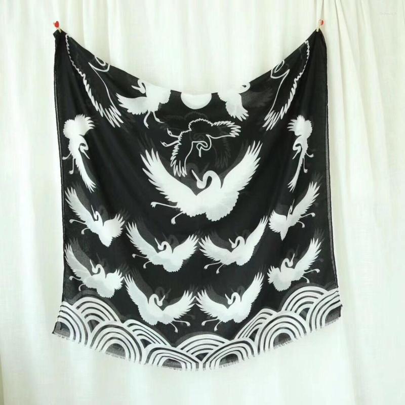 

Scarves Moda Mujer 2022 Animal Print Bird Scarf Summer Beach Towel Viscose Muslim Hijab Shawls And Ponchos Capes