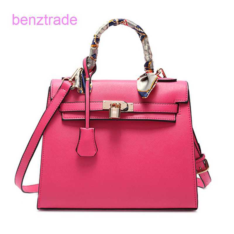 

Herme Kely bags for women online shop Temperament women's hand messenger single shoulder 2022 new fashion 06Q2, Light powder with silk scarf