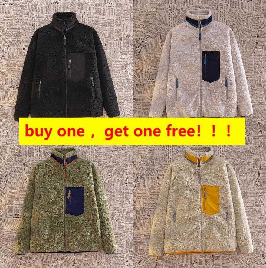 

Patagonias Men Fleece Jacket Classic Retro Mens Thick Warm Down Designer Models Lamb Cashmere Stand Collar Couple Winter Coat3317