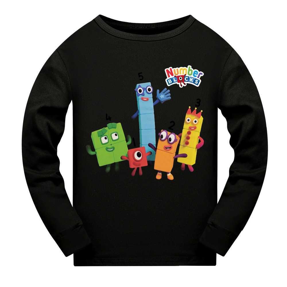 

T-shirts Educational NumberBlocks Shirt Kids Casual Sleepwear Baby Boys Long Sleeve Tops Toddler Girls Sweatshirt Children's Pyjama Tops T221207, Color 5
