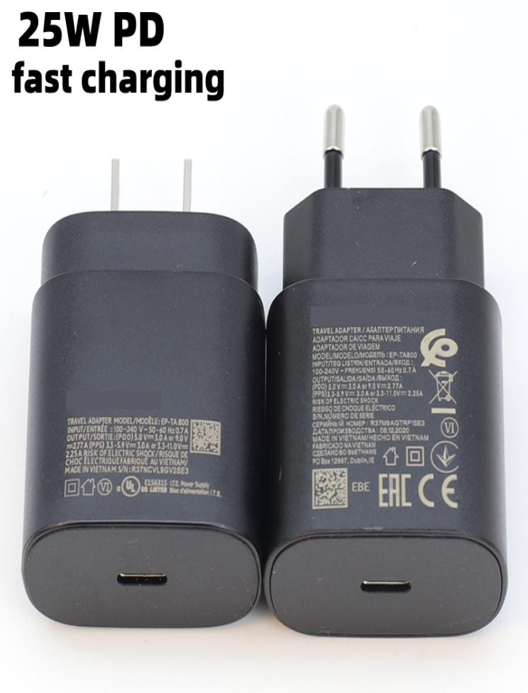 

Super Fast 25w PD USB Type C Quick Charger Adapter TA800 For Samsung S20 Note 20Neto10 Travel chargers6468203