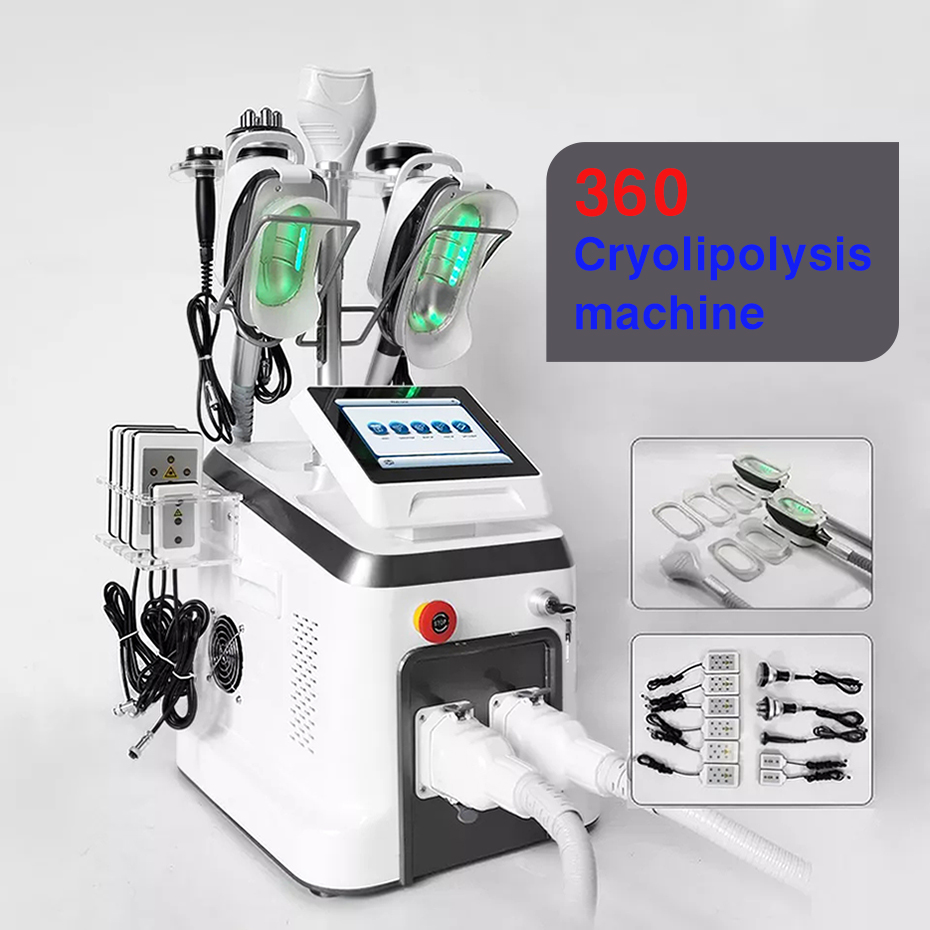 

multifunction cryolipolysis slimming weight loss machine 360° double chin Cavitation RF vacuum fat freezing equipment CE