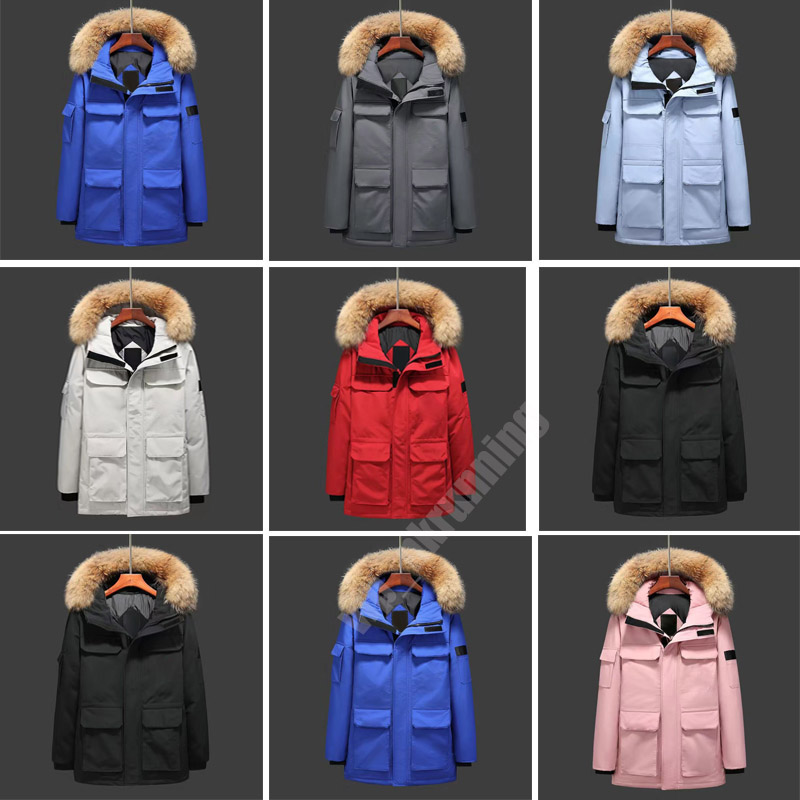 

Men's Jackets Winter Cotton Women's Parka Coats Fashion Outdoor Windbreakers Couples Thickened Warm Coats Custom Designer Canadian Parkas, Color 3