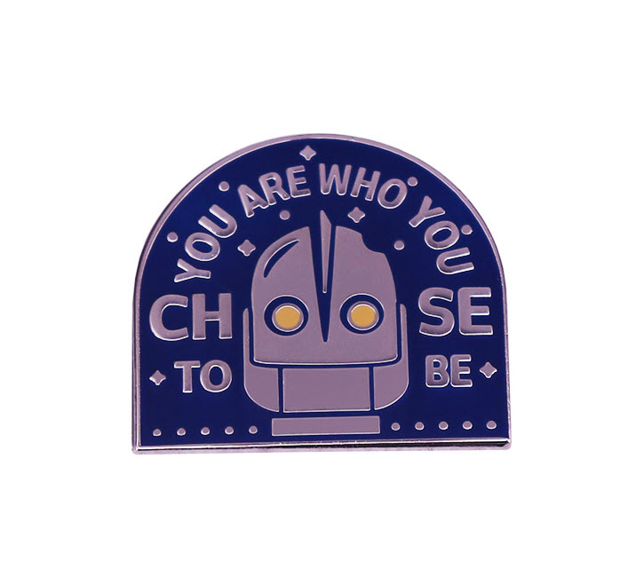 

The Iron Giant Robot Head enamel pin Brad Bird Hogarth Hughes brooch, As picture