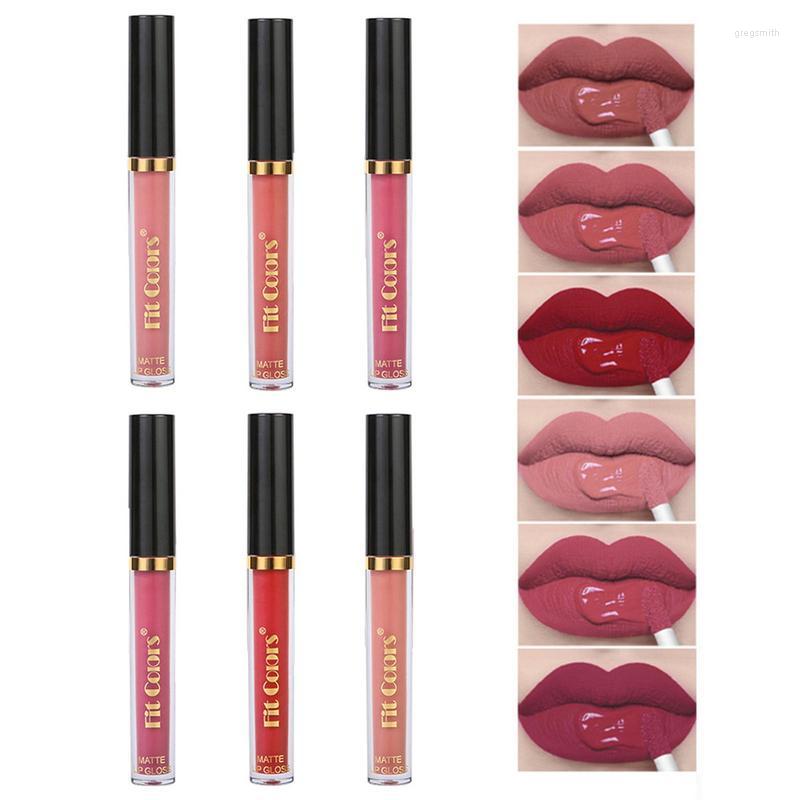

Lip Gloss 6 Colors Matte Tint Makeup Moisturizing Velvet Liquid Lipsticks Waterproof Long Lasting Glaze Cosmetic, Picture shown
