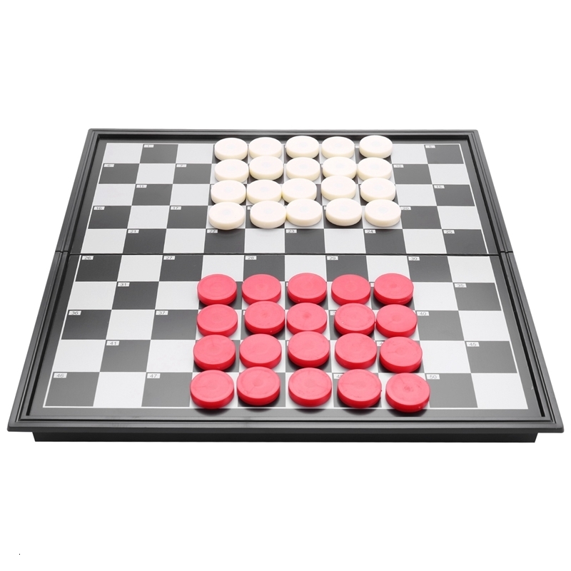 

Outdoor Games Activities International Checkers Toy Educational Folding Chess Toy Magnetic Chess Board Game Training Draughts For Adults Or Kids 221207