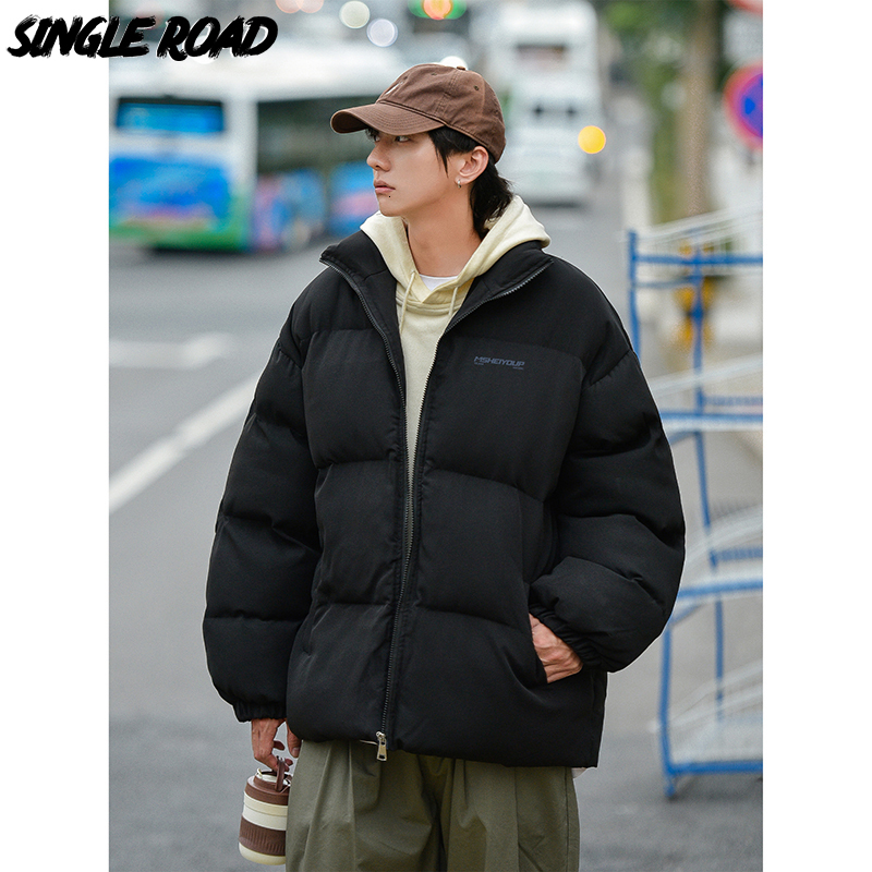 

Mens Down Parkas Single Road Winter Jacket Men Stand Collar Warm Cotton Padded Coat Male Korean Style Fashion Outwear Jackets 221207, Beige jacket men