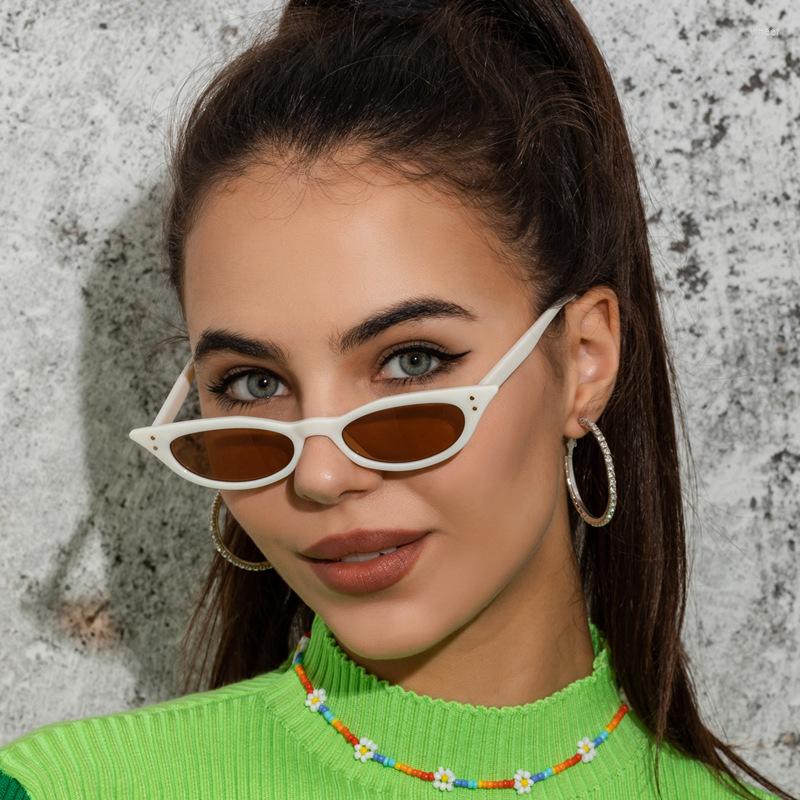 

Sunglasses Vintage Cateye Women Sexy Retro Small Cat Eye Sun Glasses Brand Designer Colorful Eyewear Female Shades