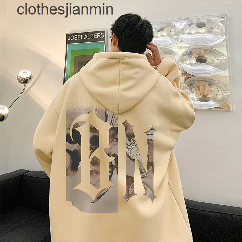 

Ladies' Hoodie 50% Discount in Stores American Sweater Hooded New Fashion Brand Couple's Autumn and Wter Plus Plush Thickened Top, Apricot velvet