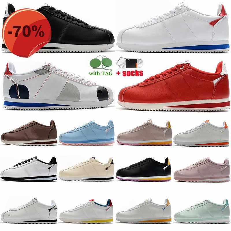 

Classic Cortez Running Shoes Leather White Red Nylon Oreo Forrest Gump OG Collection Anthracite Golden Mens Womens Runner Sports Sneaker, 12