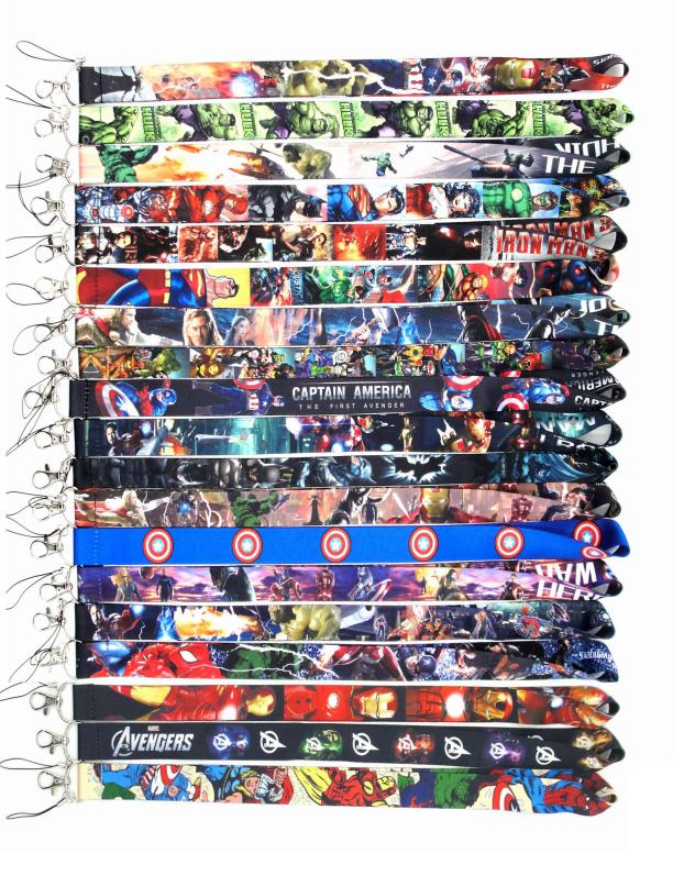 

Cell Phone Straps Charms 100pcs Cartoon Anime Movie Neck Straps Lanyard ID Badge Holder Rope Keys Chain Key rings Cosplay Access8924104