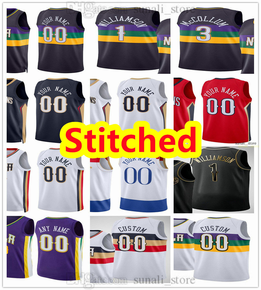 

Stitched Basketball 1 Zion Jersey Williamson Brandon 14 Ingram CJ 3 McCollum Jonas 17 Valanciunas Trey 25 Murphy Herbert 5 Jones Jose 15 Alvarado Larry 22 Nance Jr., White
