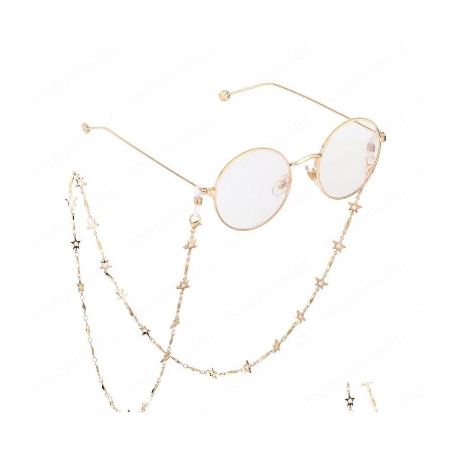 

Eyeglasses Chains 70Cm Stars Glasses Chain Holder For Women Sunglasses Strap Eyewear Accessories Metal Lanyards Gift Drop Delivery Fa Dhbfa