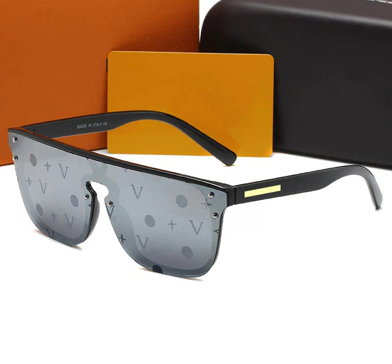 

Flower Lens Sunglasses with Letter Designer Brand Sun Glasses Women Men Unisex Traveling Sunglass Black Grey Beach Adumbral Sunscreen