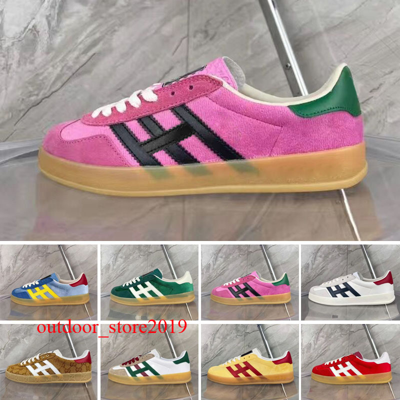

2022 Casual Shoes Designer Sneakers Trainers Red Blue Green Pink Velvet Silk White Suede Ebony Fashion Top Xad Gazelle Sneaker Mens Low Eur 35-44, Color 5
