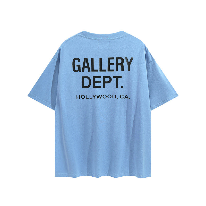 

Fashion Brand Mens T Shirt Men Womens Tees Classic Letter Logo High Street Clothing Size S-XL, Blue