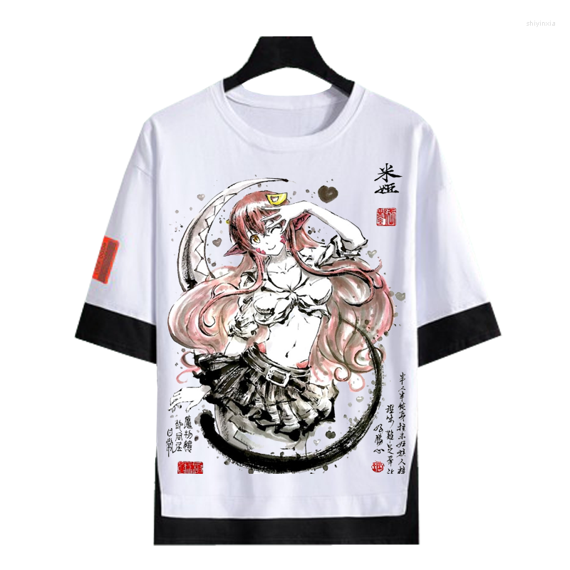 

Men's T Shirts Anime Monster Musume Cosplay T-Shirt Tops Tee Women Men Ink Wash Painting Shirt