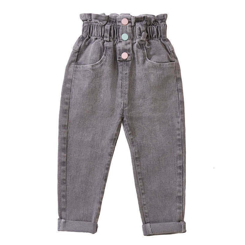 

Trousers Spring Autumn Girls Fashion High Waist Jeans Pant Baby Kids Children Denim 221207
