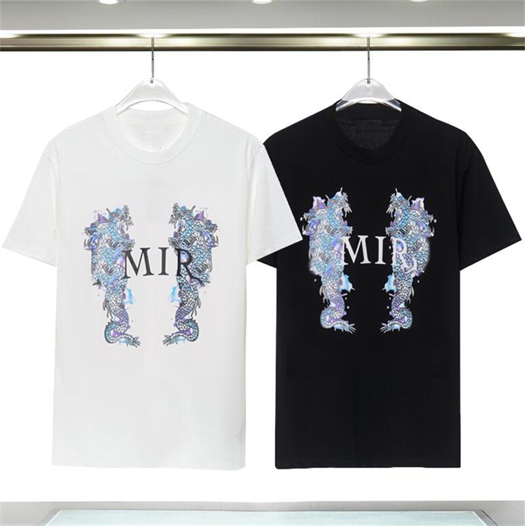 

Men's T-Shirts pure cotton Short sleeve Mens Women's T-Shirts Tees Polos brand AM designer T-shirt US SIZE, Black