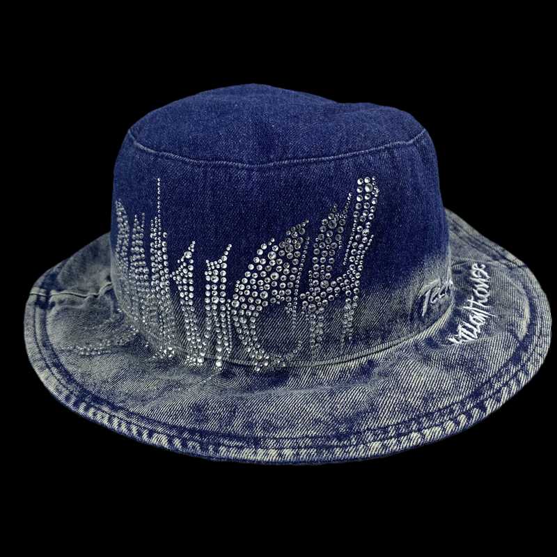 

Berets High Quality Embroidered Wash Retro Cowboy Hat Cotton Gradient Ironed Panama For Both Men And Women MOQ50, Blue