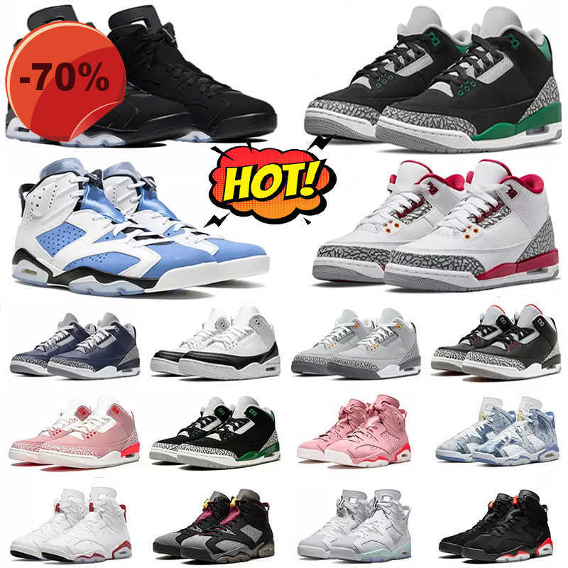 

High shoes Men Women basketball shoes 3s Cardinal Red Pine Green Racer Blue Cool Grey 6s Red Oreo UNC White Midnight Navy British Khaki Olive Black Cat