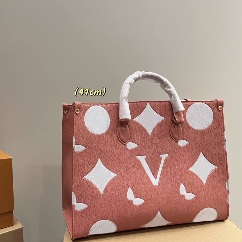 

Street Fashion Handbags Women New Designer Tote Pink Totes Letters Womens Shoulder Bags Leather Classic Purse Shopping Beach Bag 2212084F