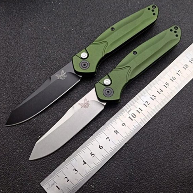 

Benchmade 9400 9400BK Osborne AUTO Knife S30V Blade Green Aluminum Handles BM 940 BM940 Automatic Knife