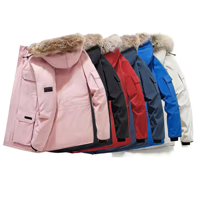 

2023 Mens womens down winter jacket cotton women's fashion outdoor style couple thickening warm highquality custom designer clothing Canadian, Color 3