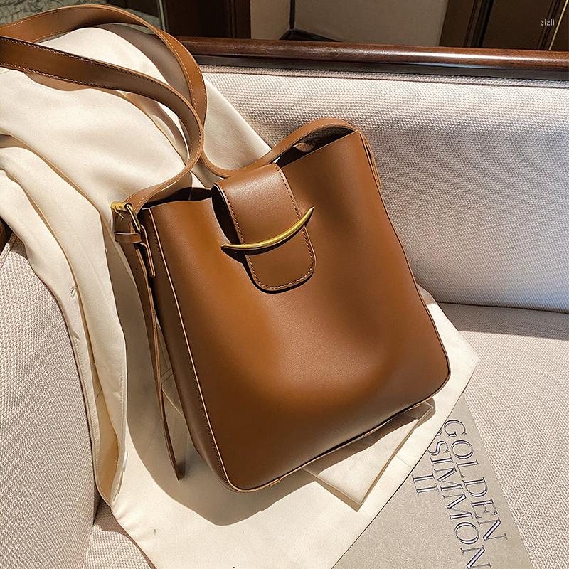 

Evening Bags Fashion Shoulder Bag Female Crossbody Handbag Bucket Shcool Composite Women, Brown