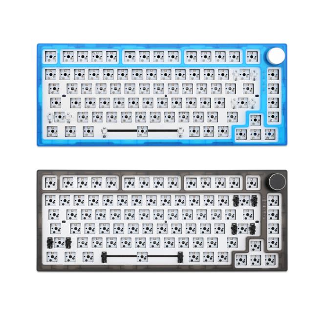 

Keyboards Feker IK75 V3 3 Mode Wireless 75 Gasket Mechanical Keyboard kit Black Blue swappable lighting effects RGB led 24G BT 2217945929