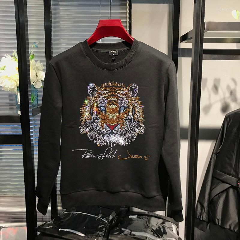 

Men's Hoodies Original Hoodie Oversized Comfortable Cotton European Design Diamond Exquisite Top Pullover, As shown asian size