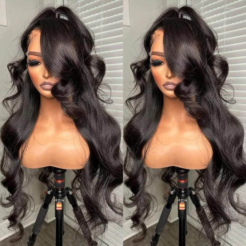 

Inch Body Wave 13x4 Lace Front Human Hair Brazilian 13x6 Transparente Frontal Wig 250% Closure Wigs For Black Women, 4x4 lace wig