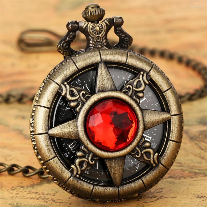 

Pocket Watches Starry Black Roman Numeral Dial Hollow Sun Bronze Vintage Quartz Watch Fob Chain Necklace Pendant Timepiece Unisex, Bwith 80 cm chain