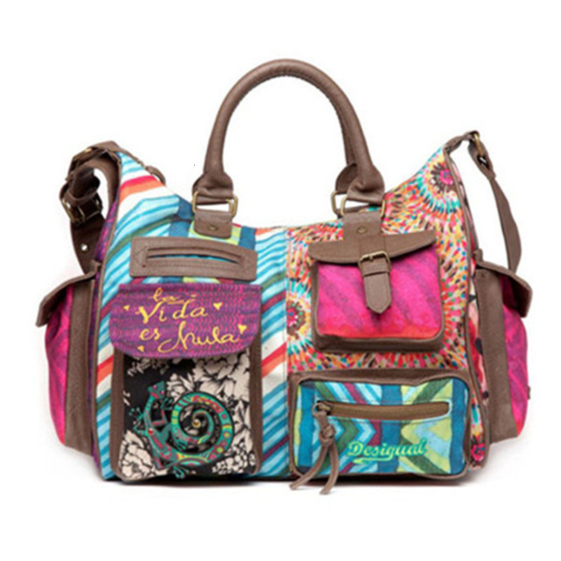 

Evening Bags Hight Quality Original spain laugiseD bag women s Ethnic embroidery canvas Lady s hand large 221208, Sky blue