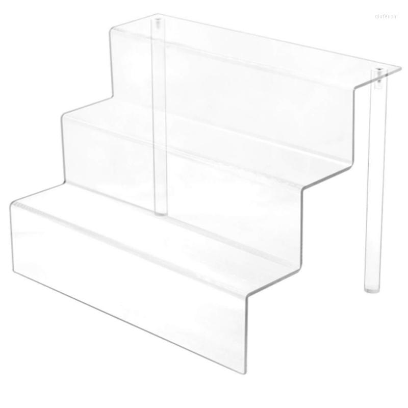 

Jewelry Pouches Step Acrylic Riser Display Shelf For Figures Clear Shelves