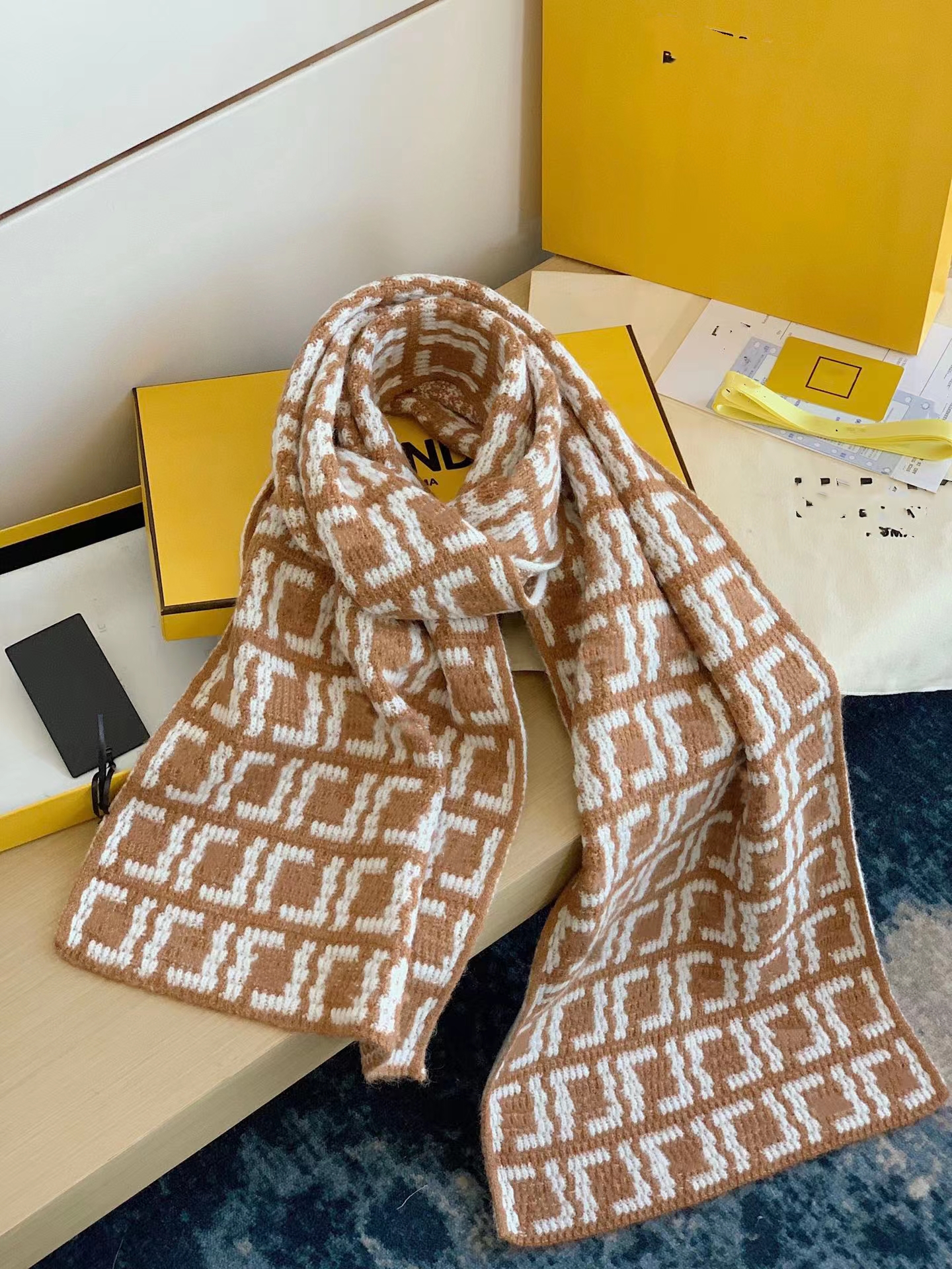 

2022 brand Knitted scarf cashmere Designer Scarves Fashion Luxury Shawl Winter Wool warm Scarfs Women Scarve Bufanda Pashminas Christmas gifts size 180/40CM