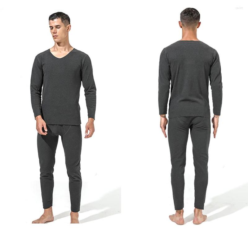 

Men's Thermal Underwear Sets For Men Winter Thermo Long Clothes Thick Clothing Solid, Picture shown