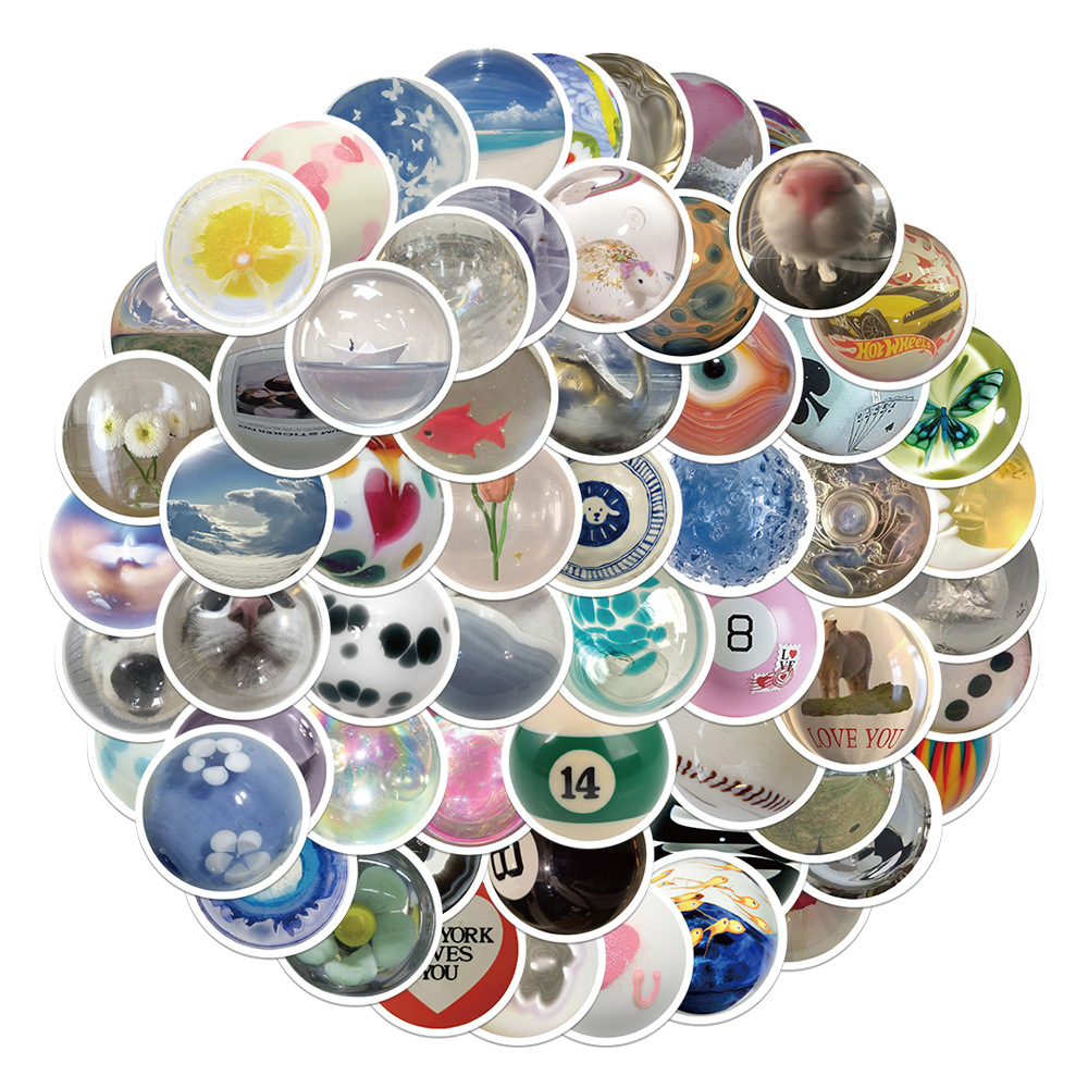 

60PCS Not Repeated Skateboard Stickers Glass Bead For Car Laptop Ipad Bicycle Motorcycle Helmet PS4 Phone Kids Toys DIY Decals Pvc Water Bottle Suitcase Sticker, Multi colors