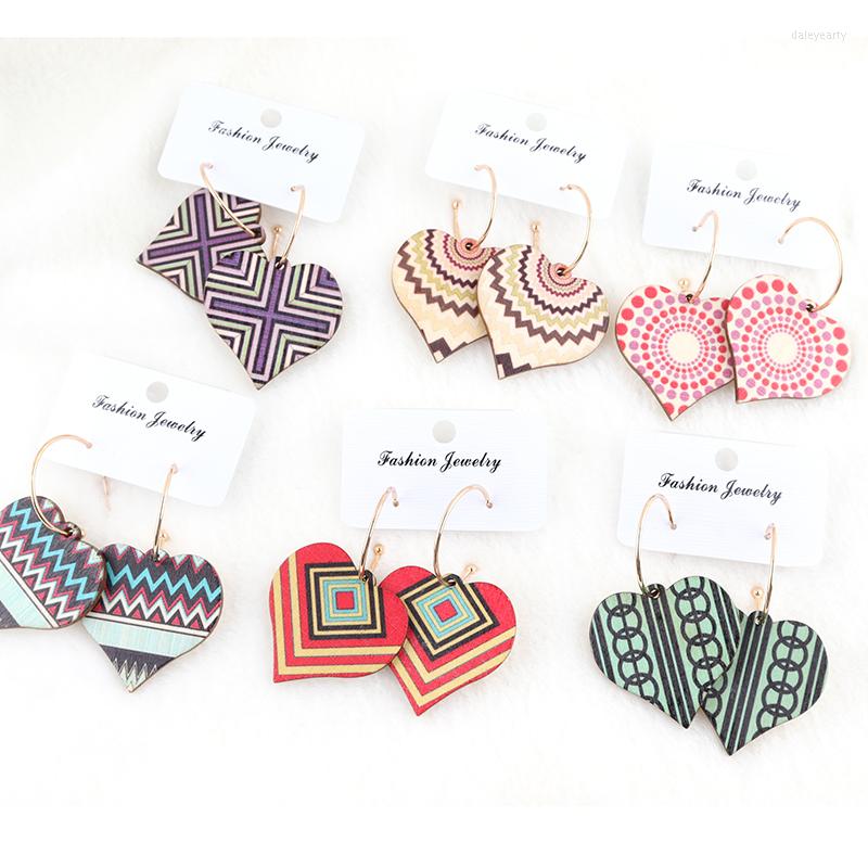 

Hoop Earrings Est African Cute Lovely Heart Shape Stud Can Mixed Colors