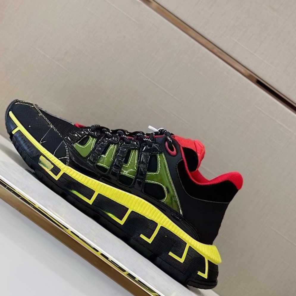 

Shoes Desginer Trigreca Sneakers Mens Women platform lateral Greca print Lace up Leather Runner Trainer Brand Fashion Outdoor Casual