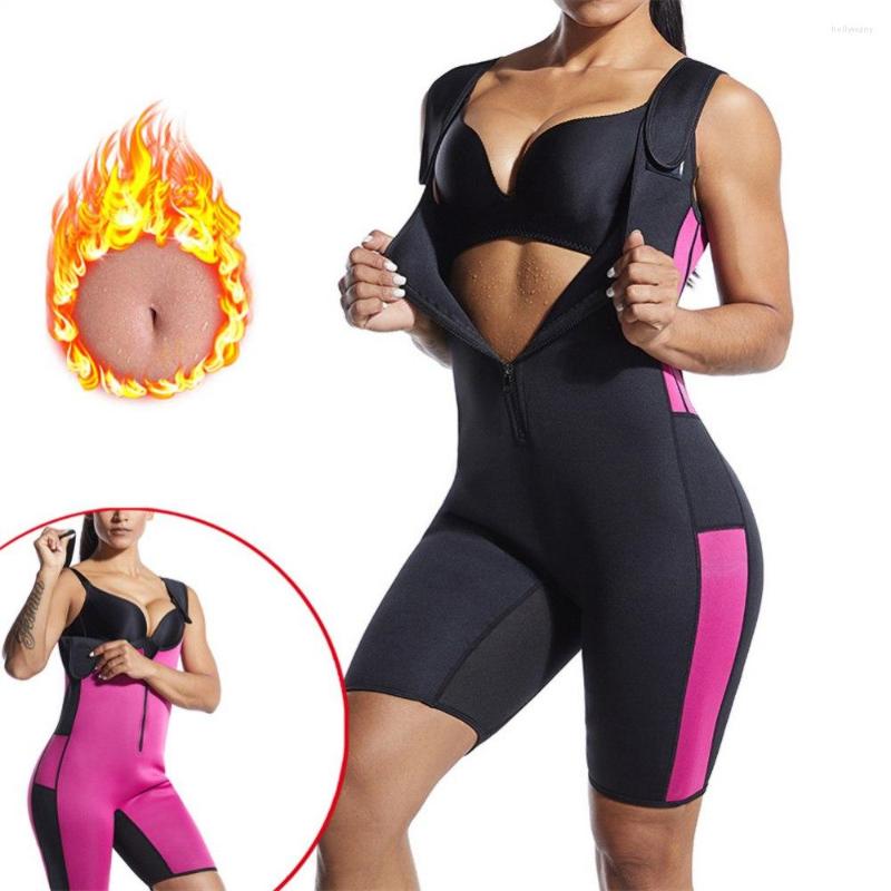 

Women' Shapers Women One-Piece Fitness Sauna Bodysuit Sport Sweat Neoprene Suit Waist Trainer With Adjustable Straps For Weight Loss