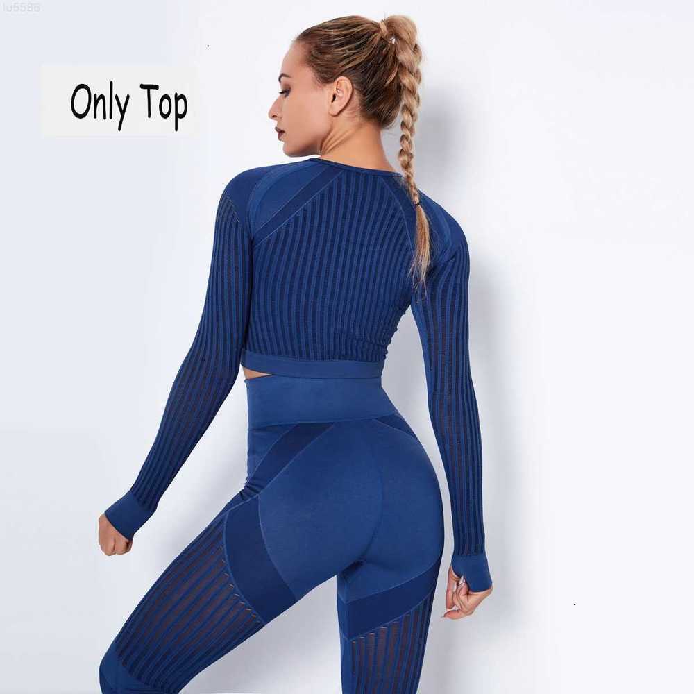 

Active Pants Women's Capris Hollow Out Seamless Yoga Set Workout Clothes for Women Sportswear Sport Long Sleeve Suit Fitness Crop Top High122o, Wine red top