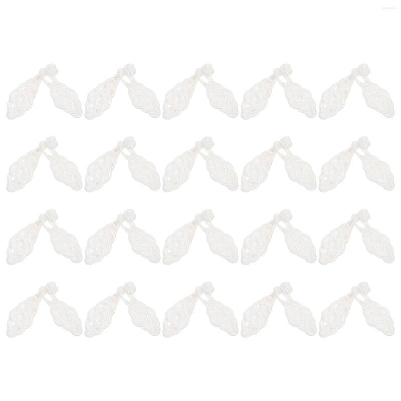 

Belts Buttons Chinese Fasteners Cheongsam Sewing Frog Closure Knots Toggle Diyfastener Closures Accessories Clothing Coats Suit Fabric, White