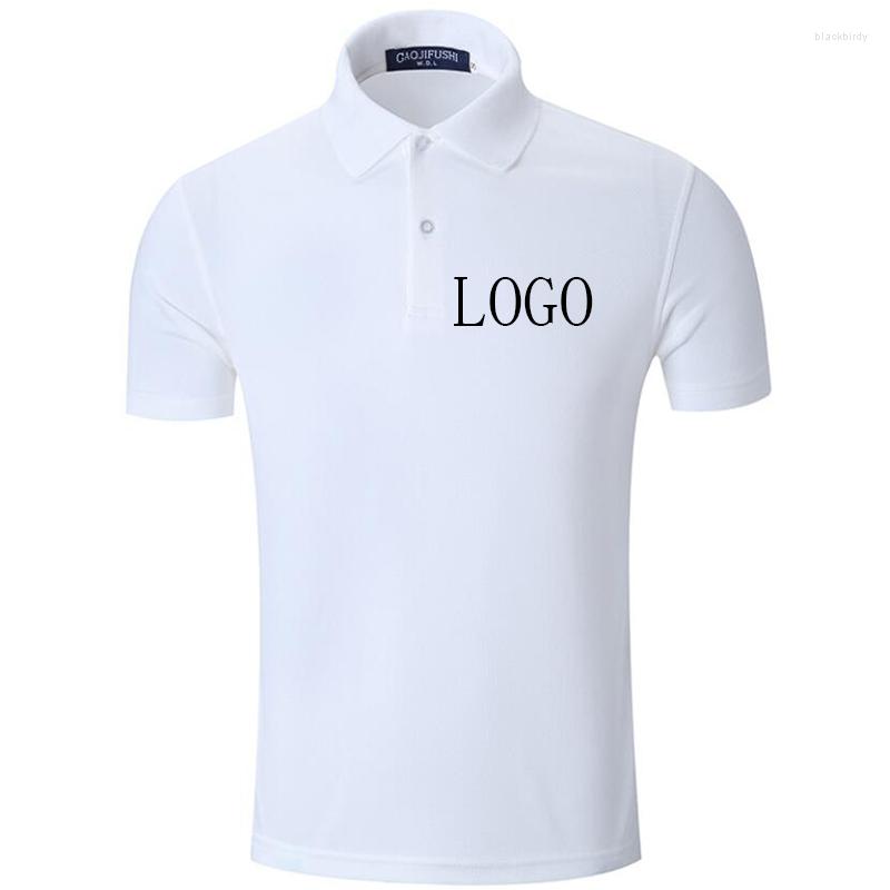

Men's Polos Custom Polo Customized Logo High Quality Print Clothing DIY For Men Women Couple Gift, Black