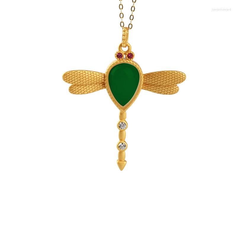 

Pendant Necklaces Style Enchase Diamond Of Dragonfly Necklace Insect Jewelry