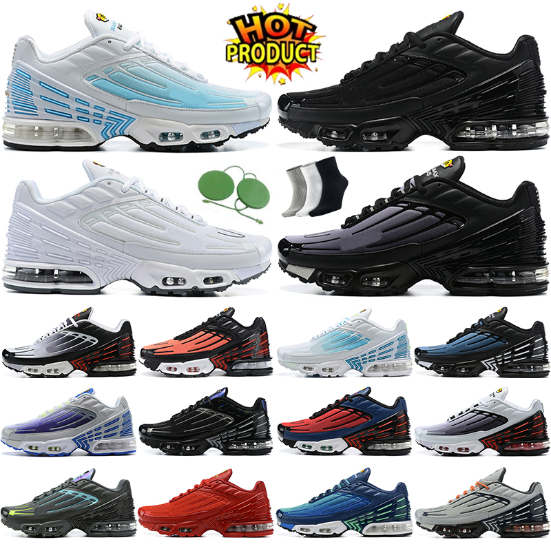 

WITH BOX designer Running Shoes Plus 3 Triple Black White Laser Blue Highlighted Obsidian Wolf Grey Tiger Blood Orange Ghost Green Radiant Red Mens Womens trainer sne, #5