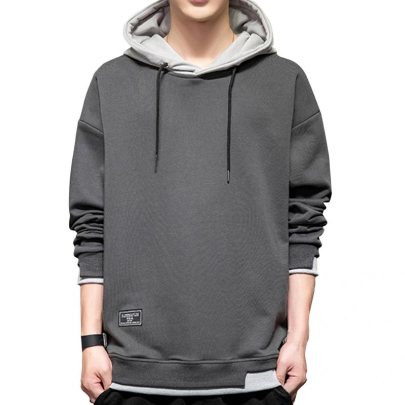 

Men's Hoodies & Sweatshirts Fabulous Men Hoodie Tag Loose Warm Long Sleeve Leisure Autumn, Black