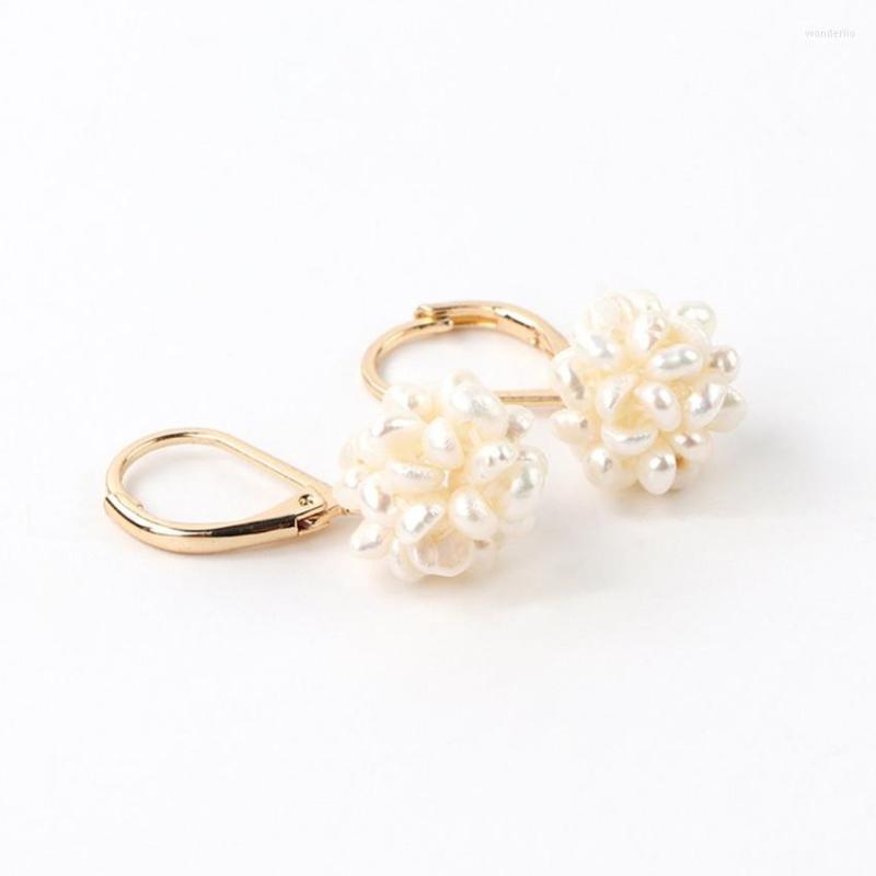 

Dangle Earrings Light Yellow Gold Color Irregular Shape Pearls For Women Inspiration Jewelry