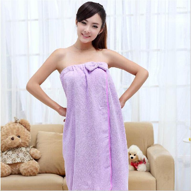 

Women's Sleepwear Women Super Absorbent Microfiber Bath Beach Wearable Body Wrap Spa Towel Bathrobe Pajamas Sleep Cloth, Pink 140x70cm